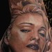 Tattoos - Scotty Munster Sepia Madonna Portrait Hand - 44855
